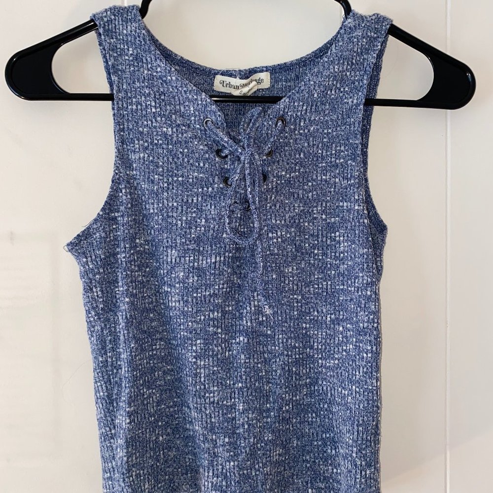Blue crop top